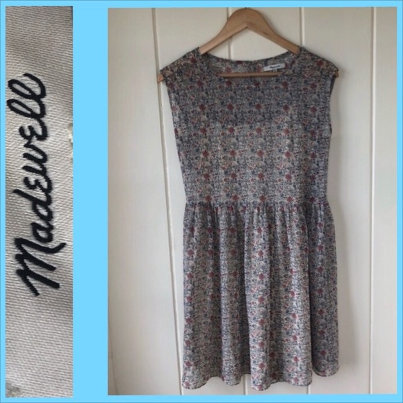 HP🎉MADEWELL Sharon Floral Tie Back Mini Dress - Picture 6 of 14